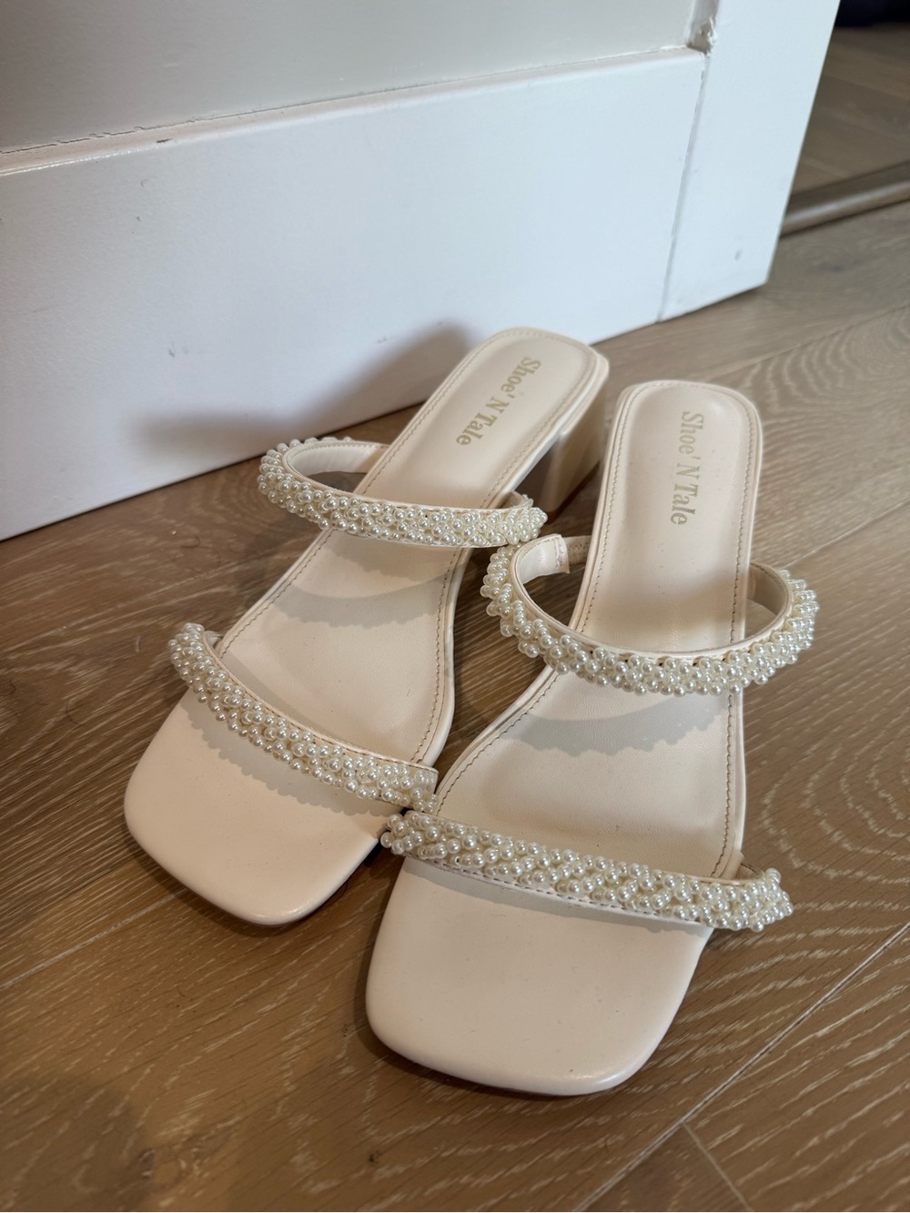 ShoeNTale Pearl-Strap Heels